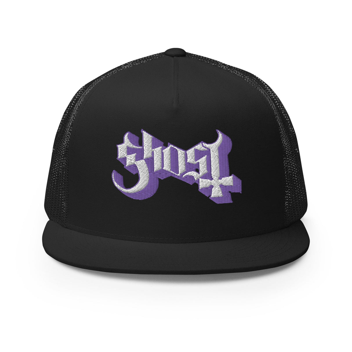 Ghost Purple Logo Embroidered Trucker Hat ()