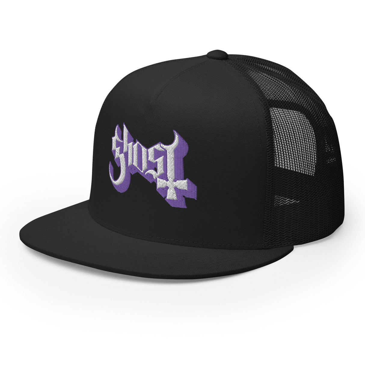 Ghost Purple Logo Embroidered Trucker Hat ()