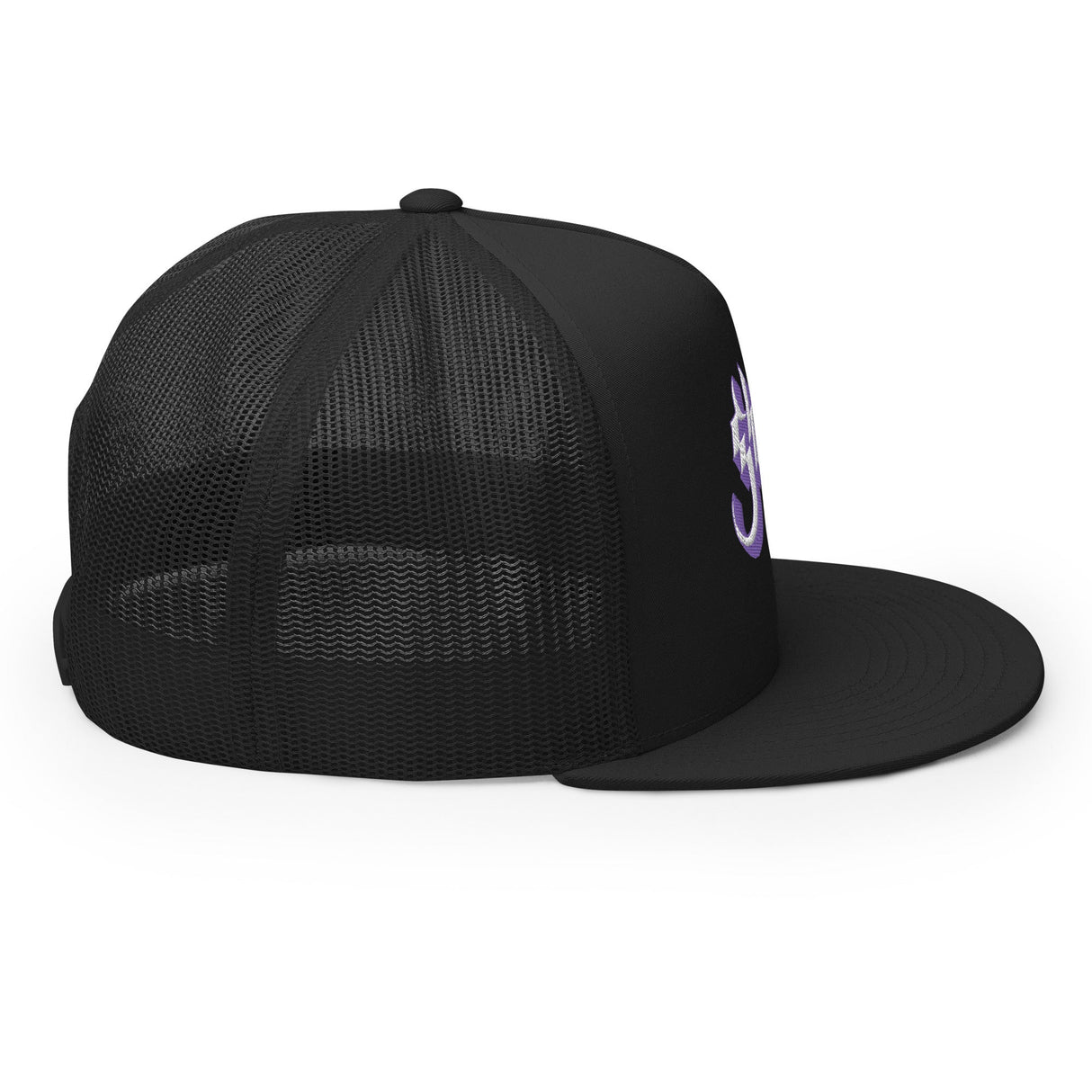 Ghost Purple Logo Embroidered Trucker Hat ()