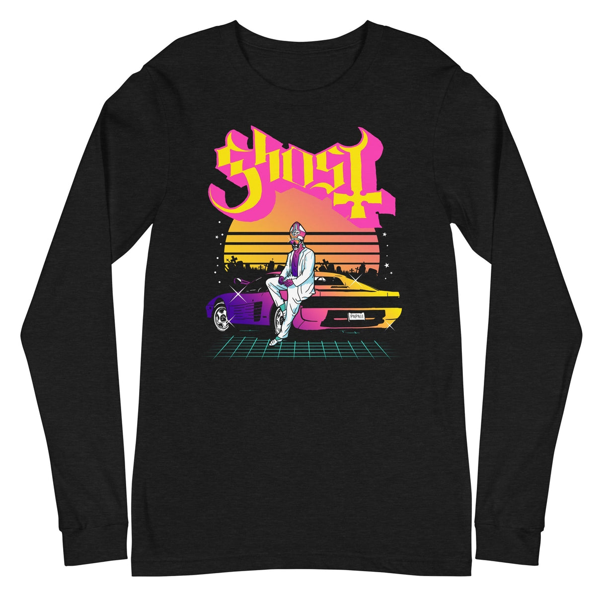 Ghost - Sunset Car Long Sleeve T-Shirt ()