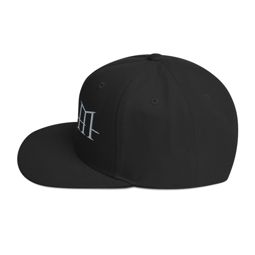 HIM Classic Logo Black Embroidered Snap Back Hat ()