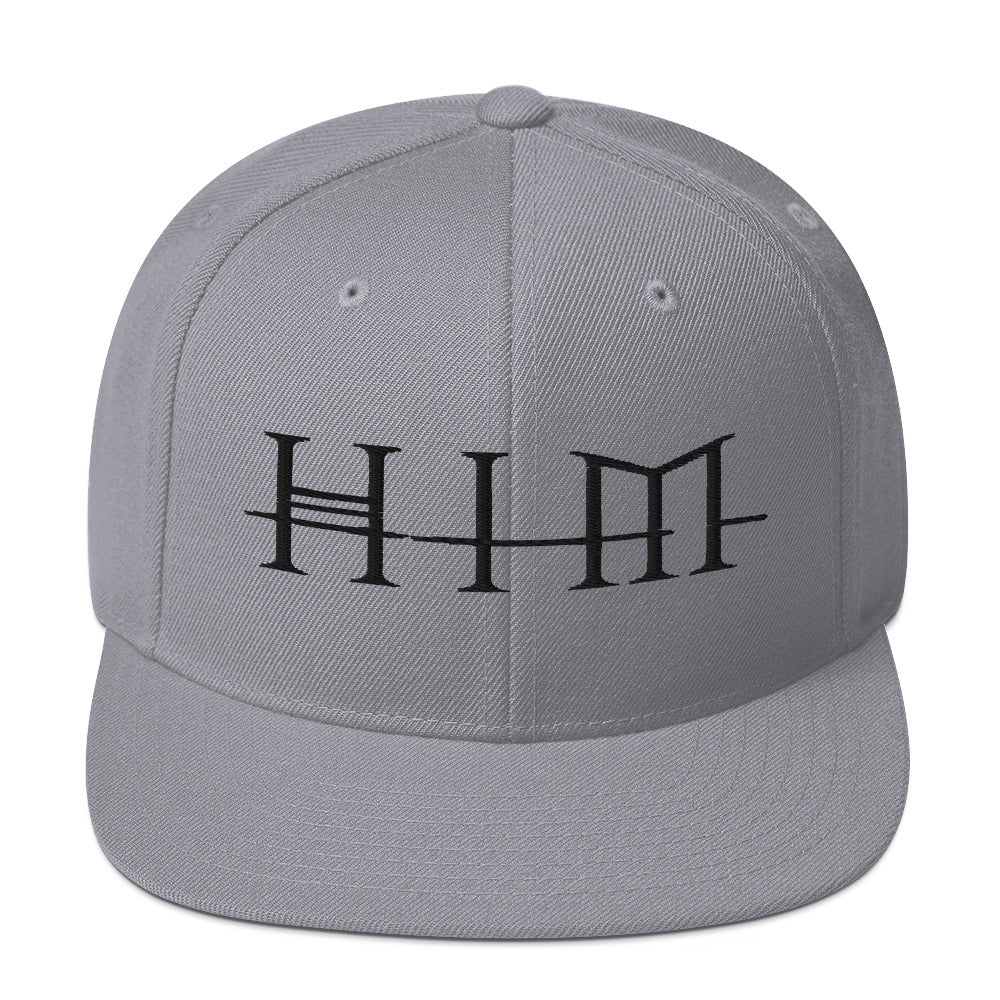 HIM Classic Logo Grey Embroidered Snap Back Hat ()