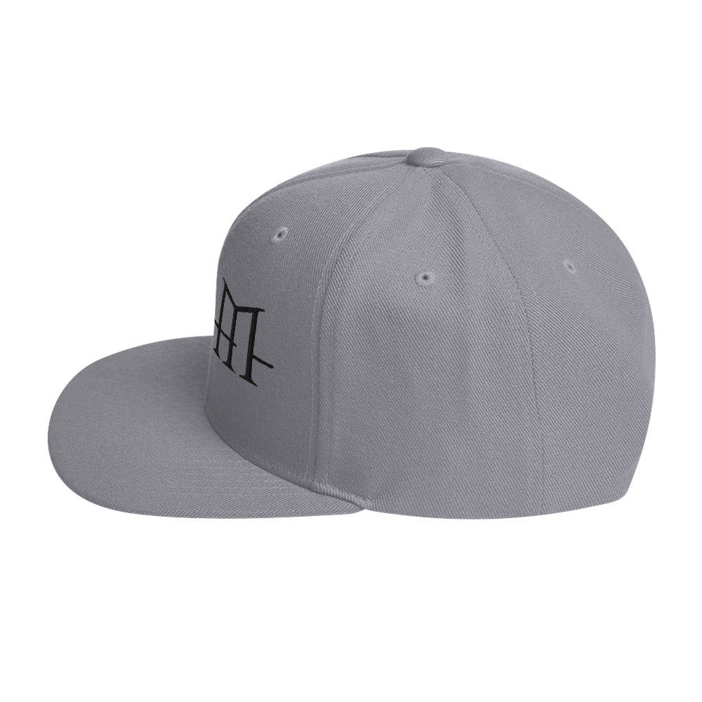 HIM Classic Logo Grey Embroidered Snap Back Hat ()