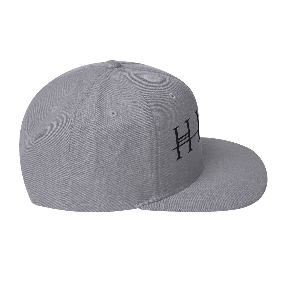 HIM Classic Logo Grey Embroidered Snap Back Hat ()