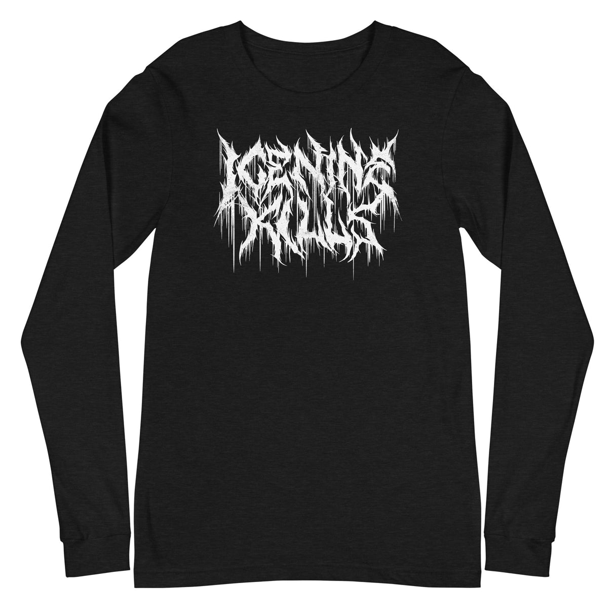 Ice Nine Kills - White Drip Logo Long Sleeve T-Shirt ()