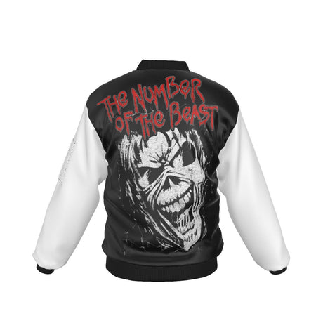 MERCHMOMENT Iron Maiden Tres Logos Bomber Jacket [Jacket]