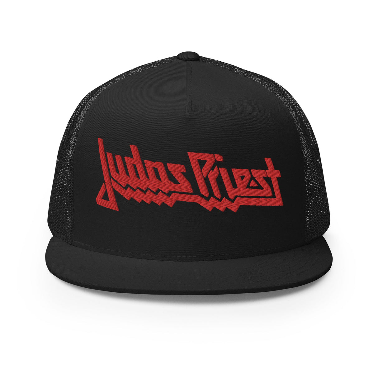 Judas Priest Electric Red Logo Embroidered Trucker Hat ()