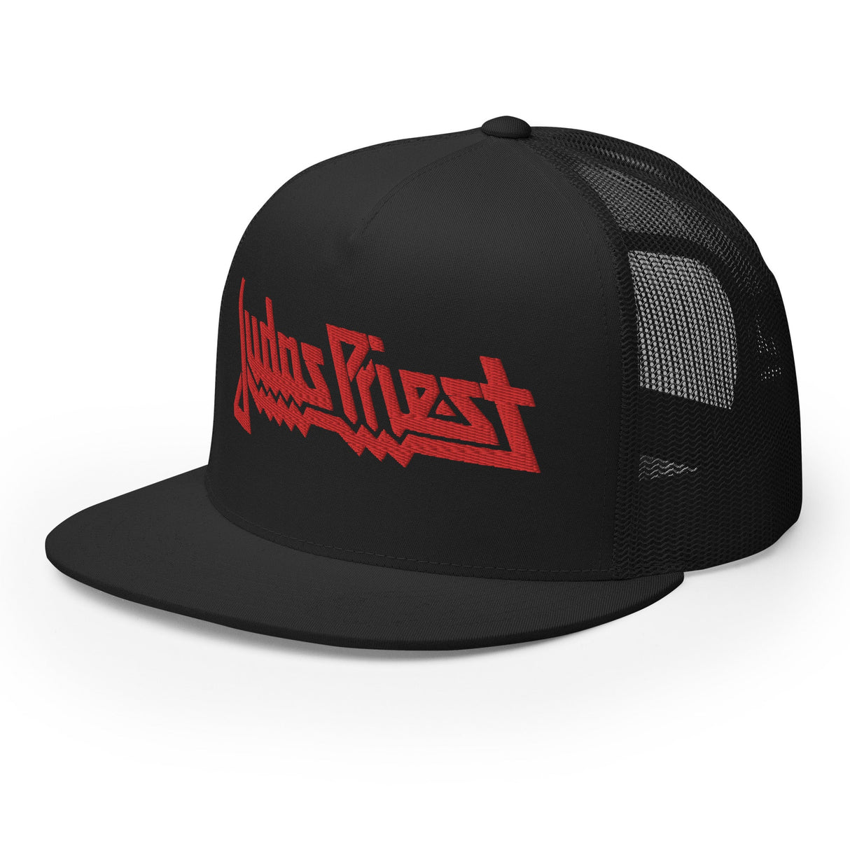 Judas Priest Electric Red Logo Embroidered Trucker Hat ()