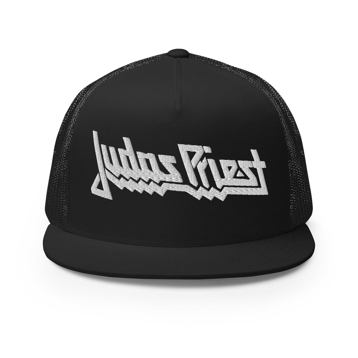 Judas Priest Electric White Logo Embroidered Trucker Hat ()