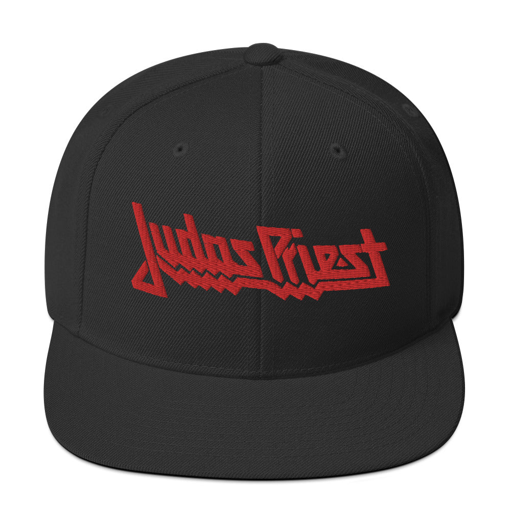 Judas Priest Red Logo Embroidered Snapback Hat ()