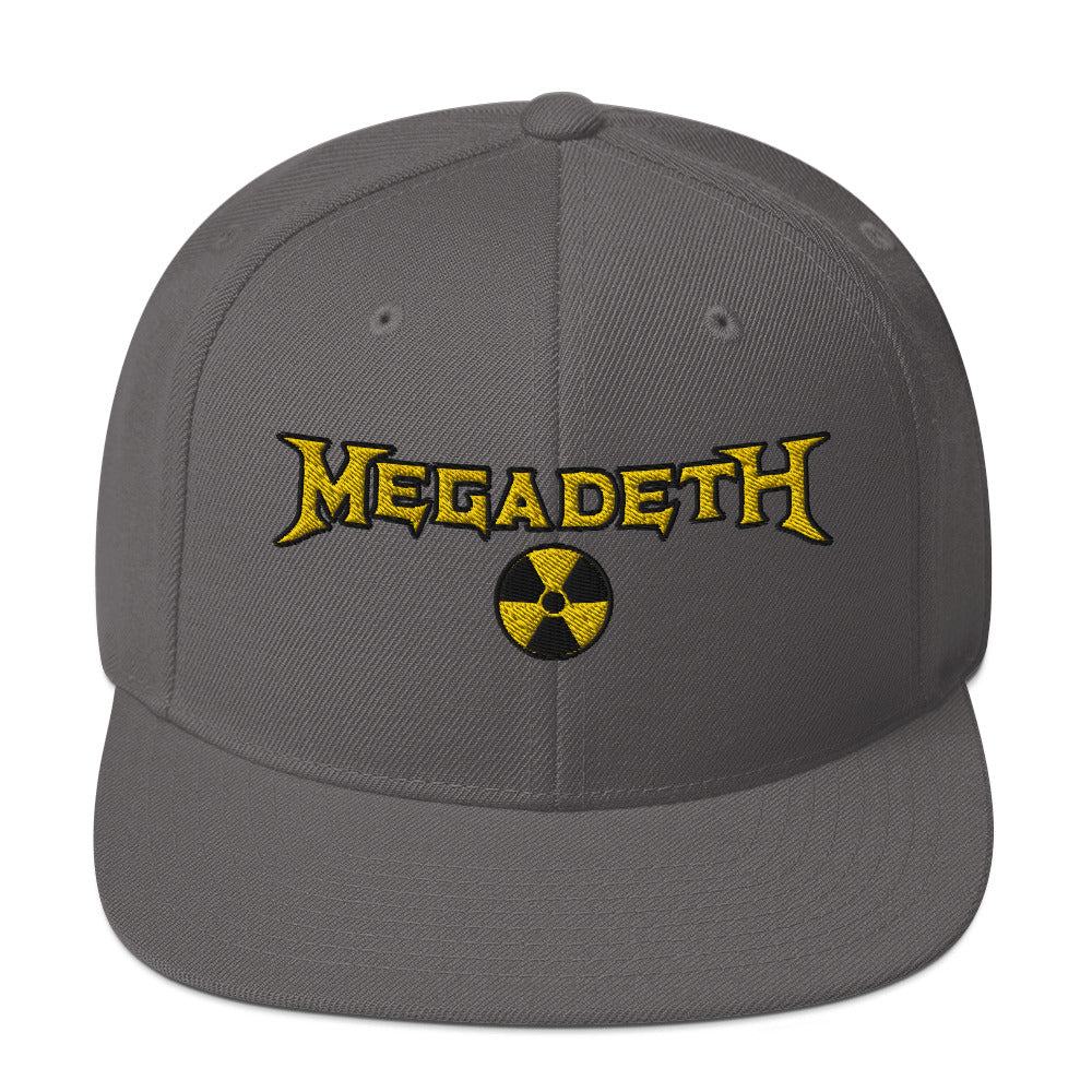 MERCHMOMENT MegaDeth Nuclear Embroidered Snapback Hat [Apparel]