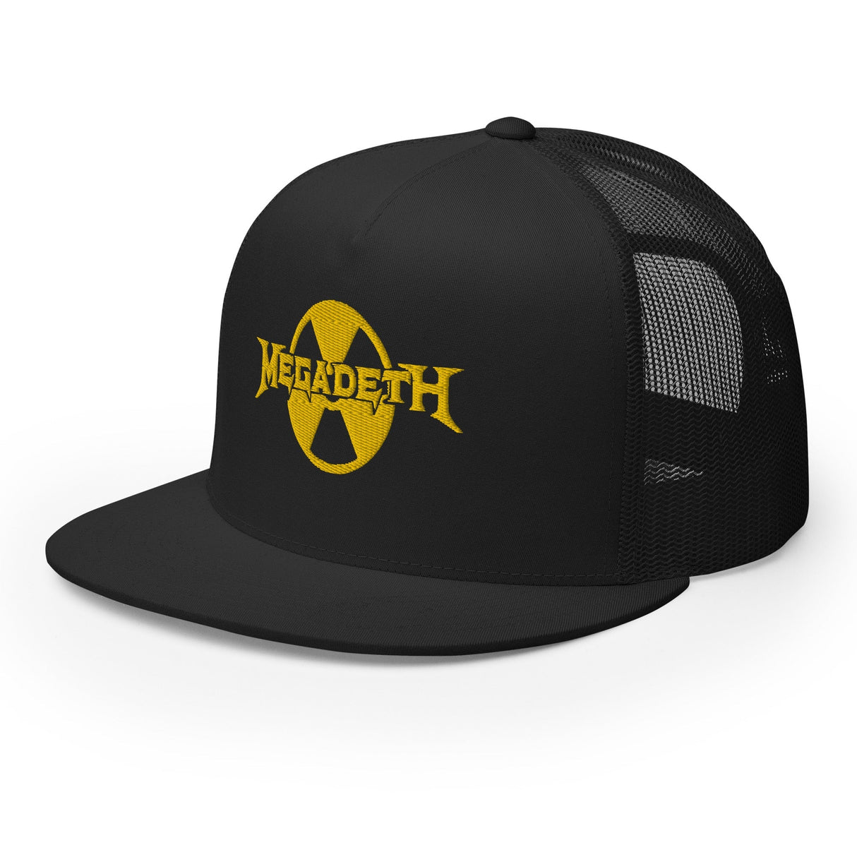 MERCHMOMENT MegaDeth Nuclear Logo Embroidered Trucker Hat [Apparel]