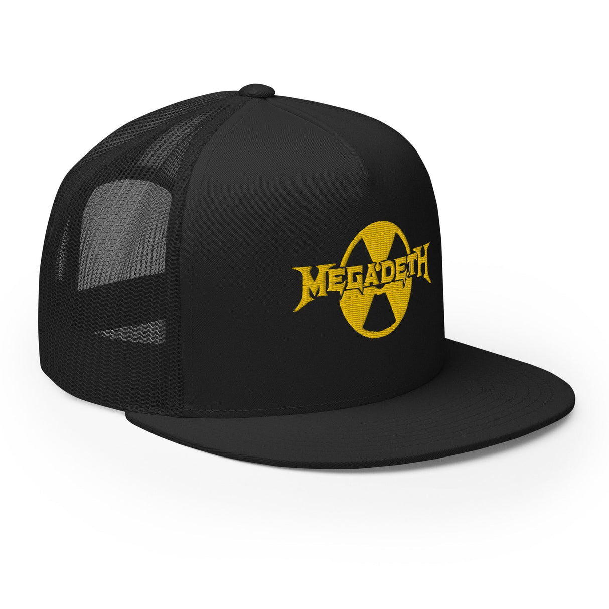 MERCHMOMENT MegaDeth Nuclear Logo Embroidered Trucker Hat [Apparel]