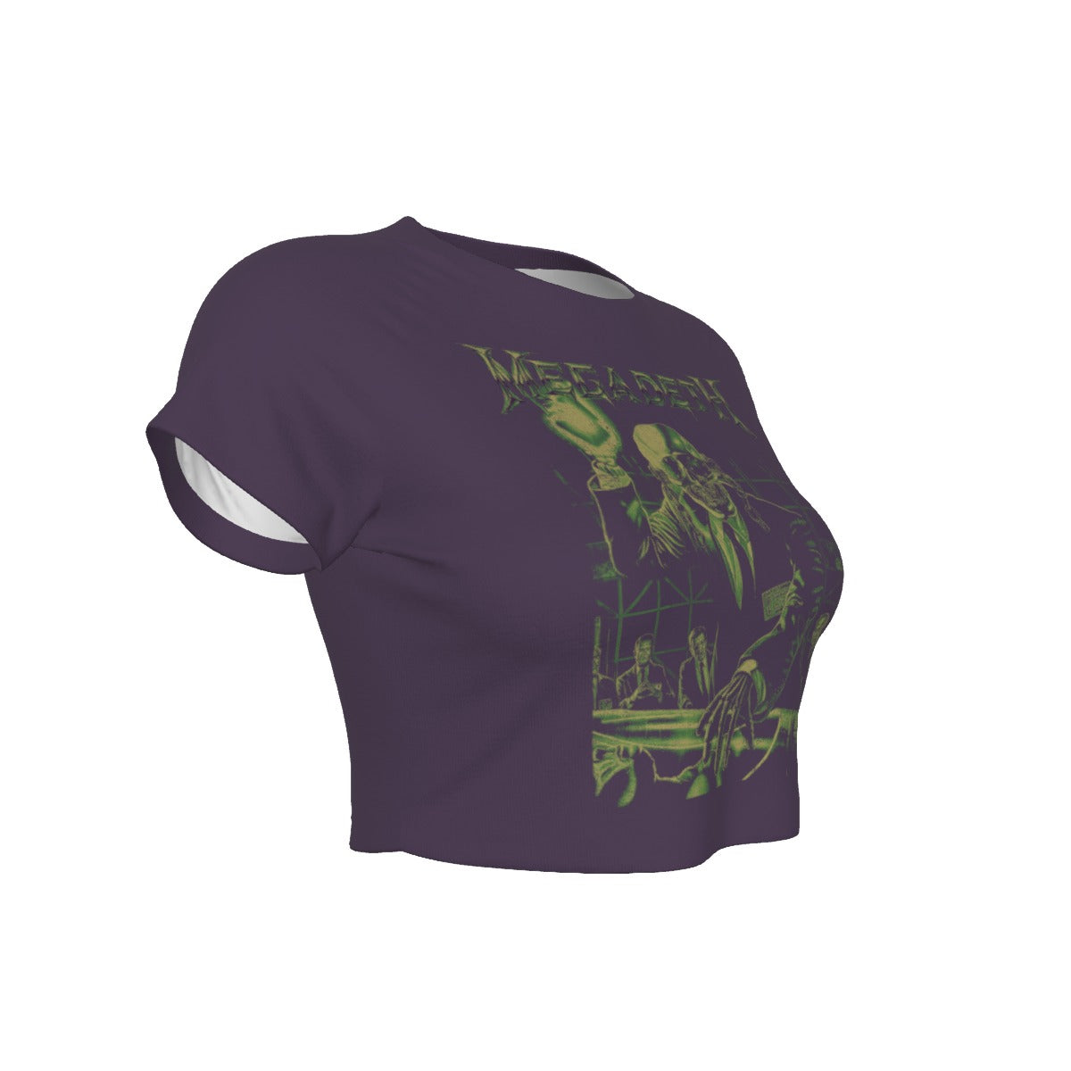 MERCHMOMENT Megadeth Vic Suit Women's Crop Top [Apparel]