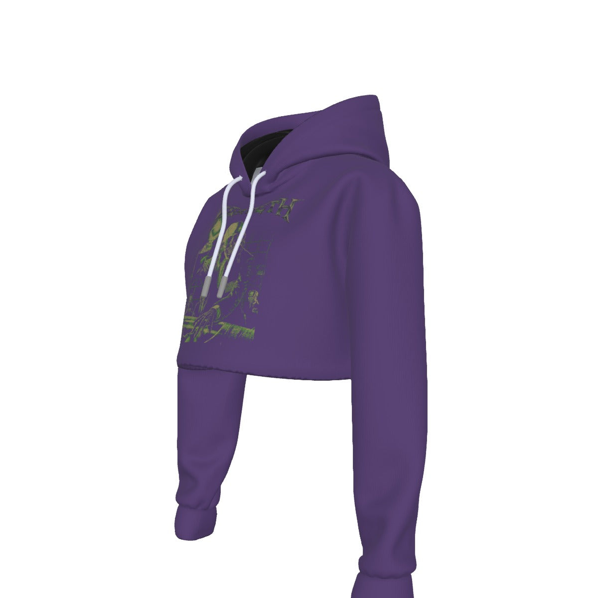 Megadeth Vic Suit Women's Cropped Hoodie [Apparel]