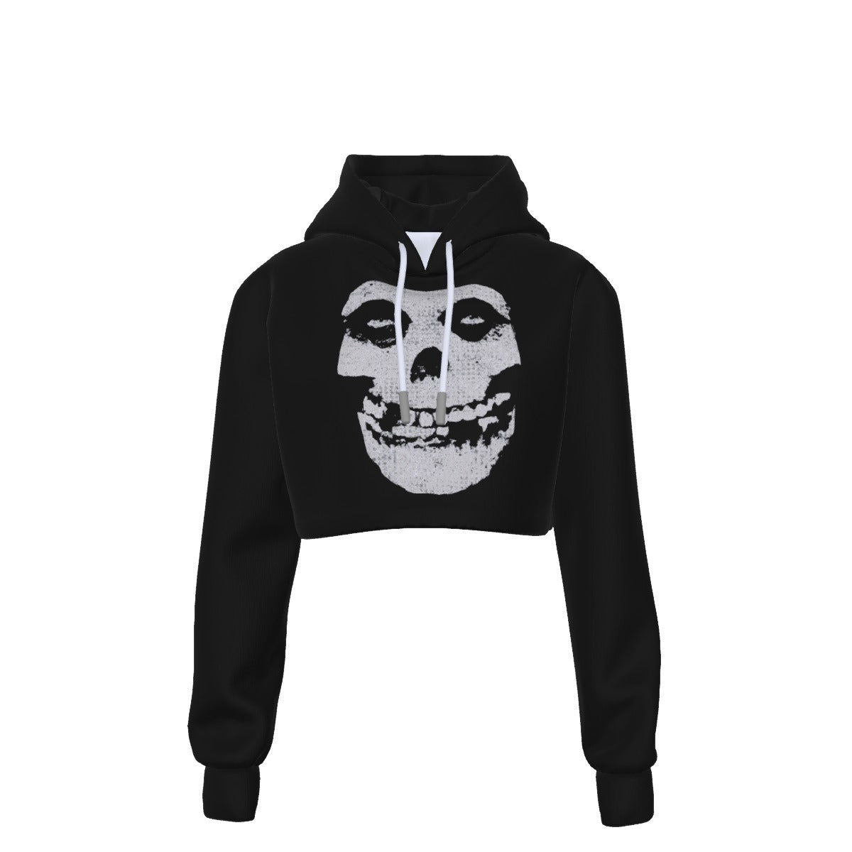MERCHMOMENT Misfits Classic Skull Women's Cropped Hoodie [Apparel]