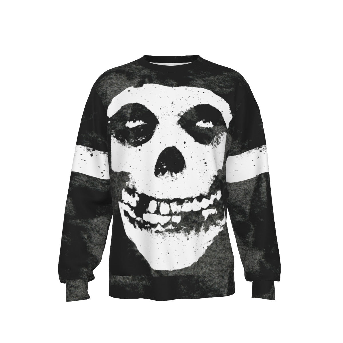 MERCHMOMENT Misfits Giant Skull All Over Print Sweatshirt [Apparel]