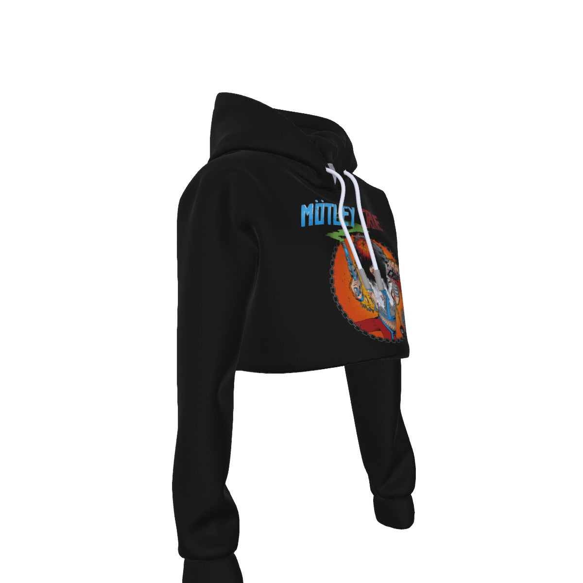 MERCHMOMENT Motley Crue Allister Fiend Women's Cropped Hoodie [Apparel]