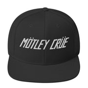 MERCHMOMENT Motley Crue Classic Logo Black Embroidered Snap Back Hat [Apparel]
