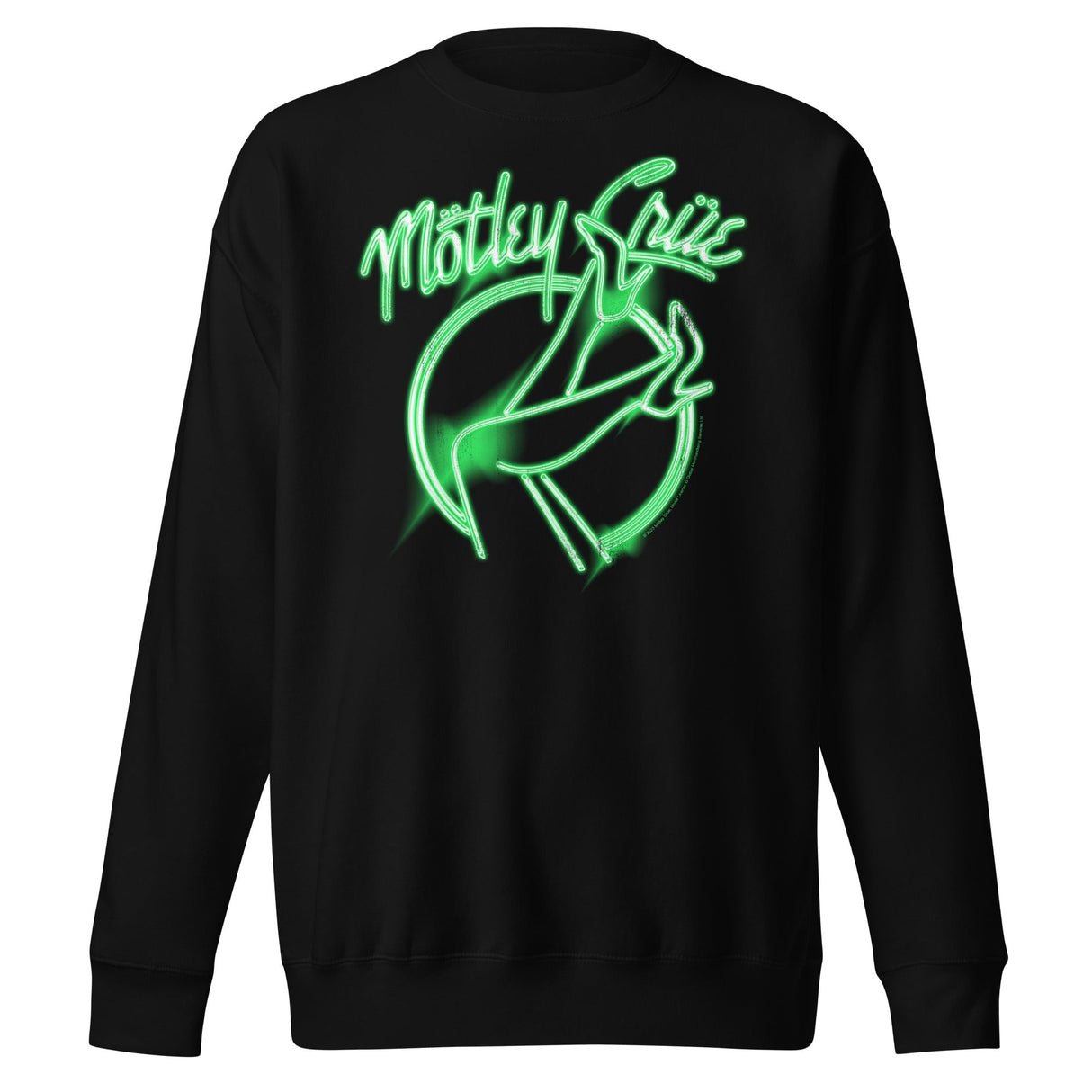 Motley Crue - Neon Green Girls Sweatshirt ()