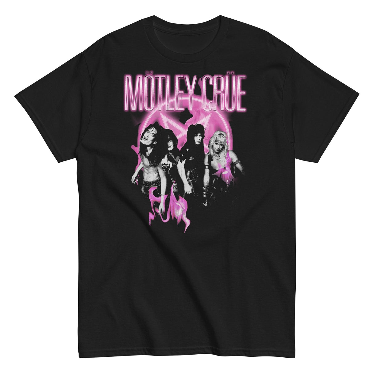 Motley Crue - Neon Pink T-Shirt ()