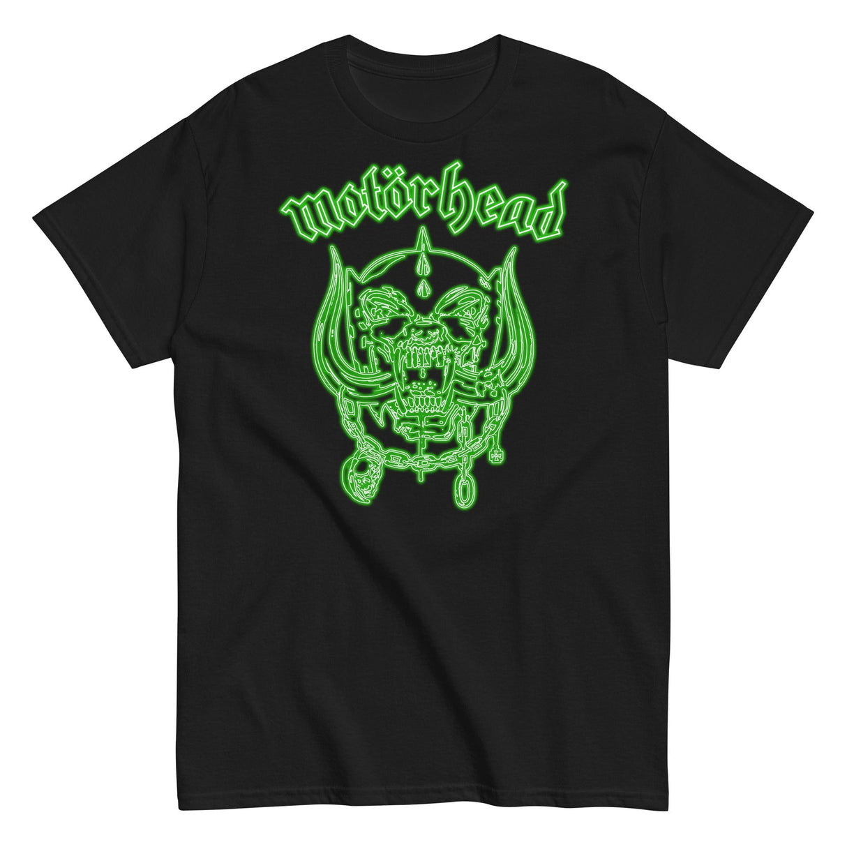 Motorhead - Neon Green Warpig T-Shirt ()