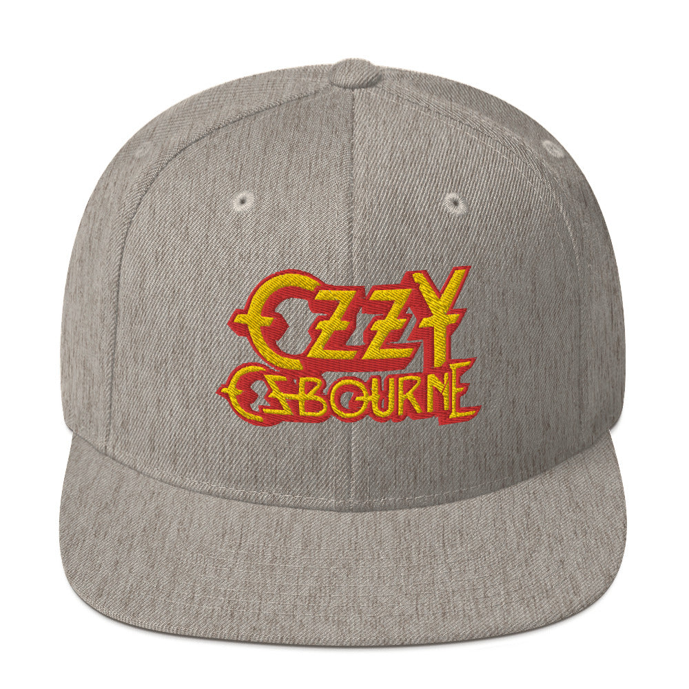 Ozzy Osborne Grey Embroidered Snapback Hat ()