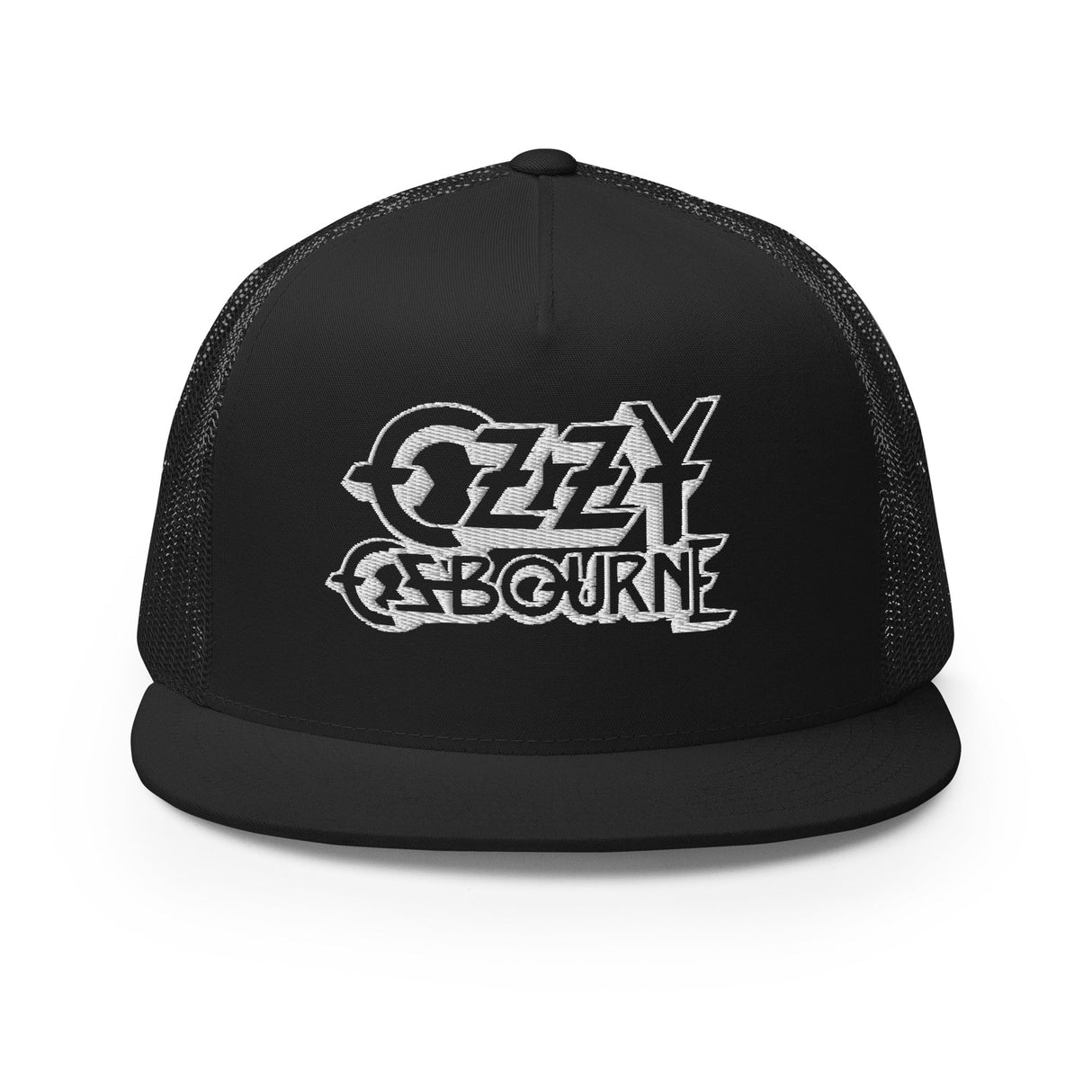 Ozzy Osborne White Logo Embroidered Trucker Hat ()