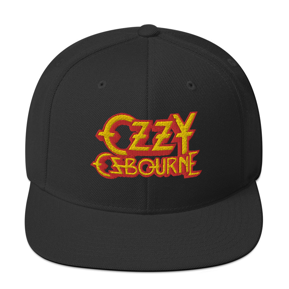 Ozzy Osbourne Black Embroidered Snapback Hat ()