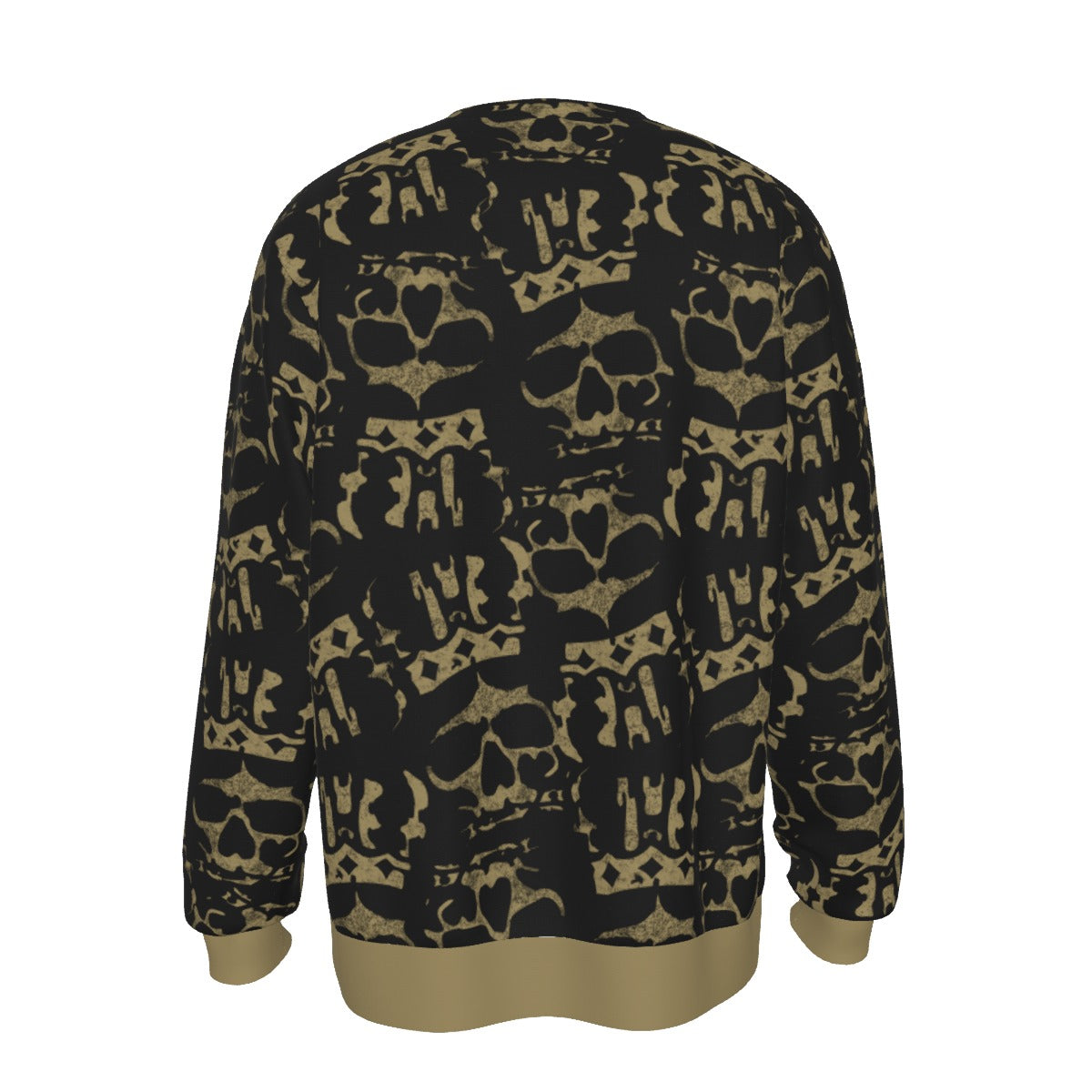 MERCHMOMENT Ozzy Osbourne Crown Skull All Over Print Sweatshirt [Apparel]