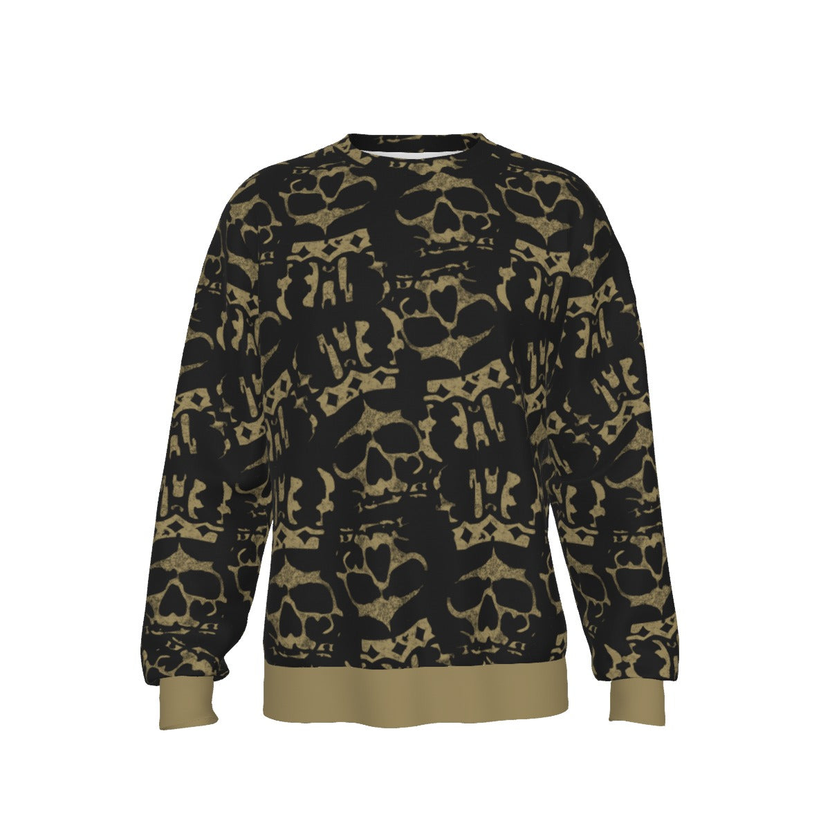 MERCHMOMENT Ozzy Osbourne Crown Skull All Over Print Sweatshirt [Apparel]