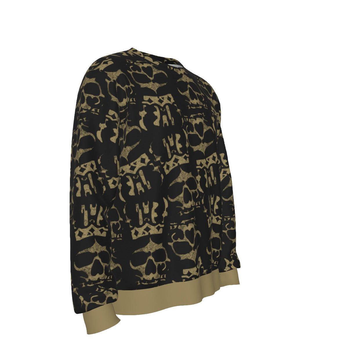 MERCHMOMENT Ozzy Osbourne Crown Skull All Over Print Sweatshirt [Apparel]