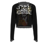 MERCHMOMENT Ozzy Osbourne Drip Women's Mesh Top [Apparel]