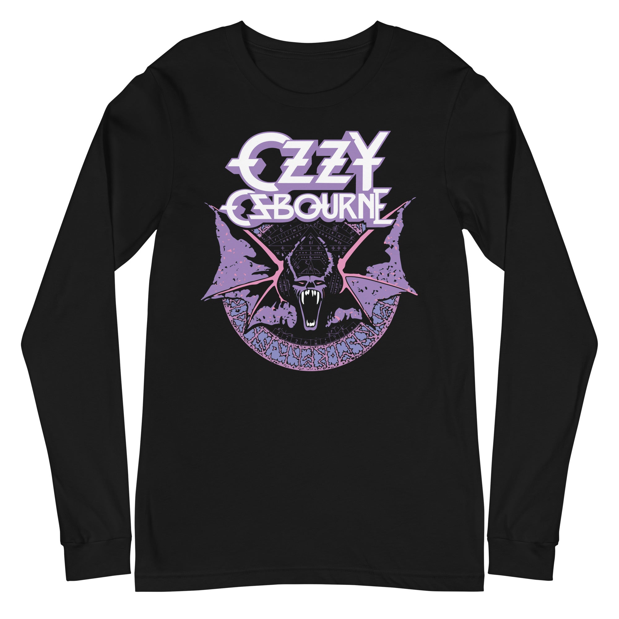 Rock Band Apparel - MERCHMOMENT Ozzy Osbourne - Purple Bat Long