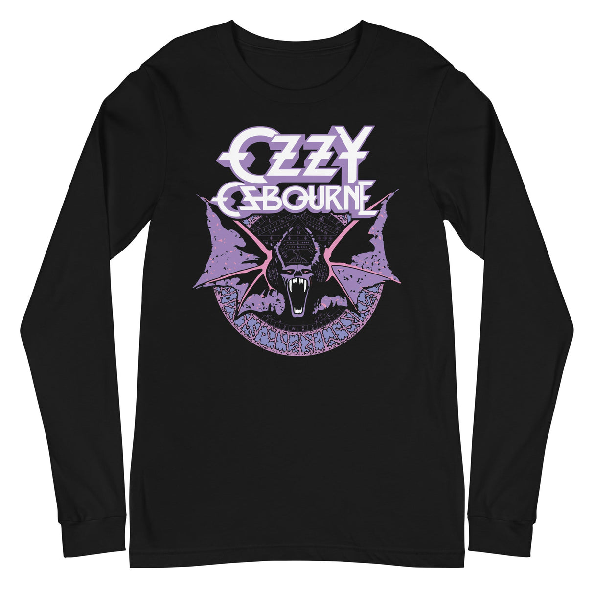 Ozzy Osbourne - Purple Bat Long Sleeve T-Shirt ()