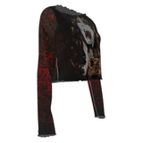 MERCHMOMENT Ozzy Osbourne Vampire Women's Mesh Top [Apparel]