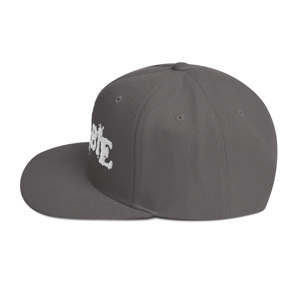 Rob Zombie Classic Logo Grey Embroidered Snap Back Hat ()