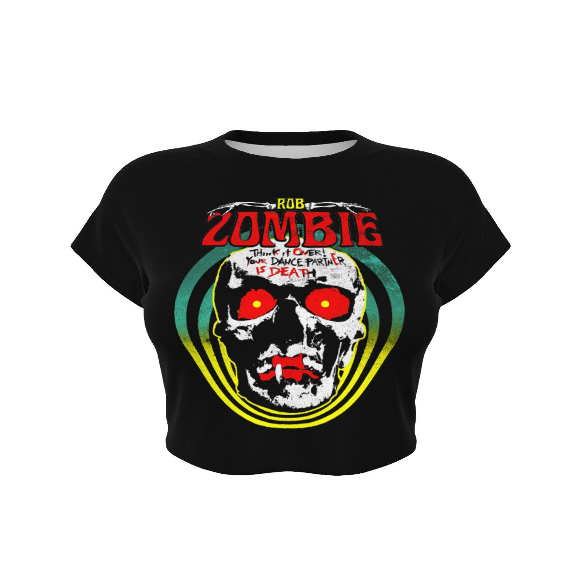 MERCHMOMENT Rob Zombie Clown Skull Women's Crop Top [Apparel]