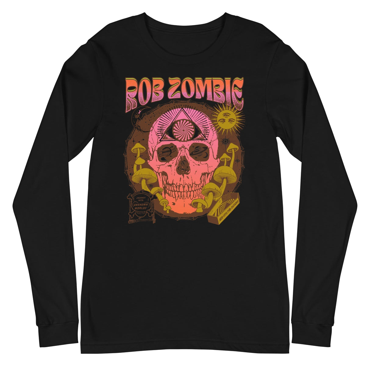 Rob Zombie - Hippie Skull Long Sleeve T-Shirt ()