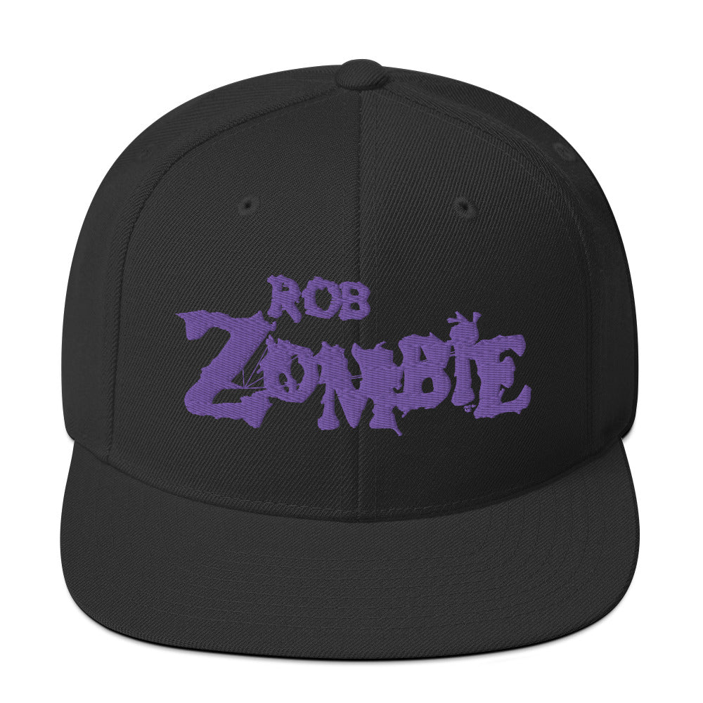 Rob Zombie Purple Logo Embroidered Snapback Hat ()