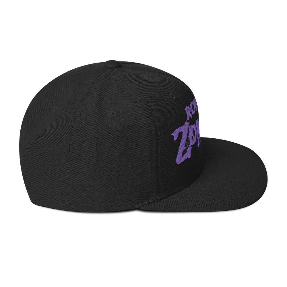 Rob Zombie Purple Logo Embroidered Snapback Hat ()