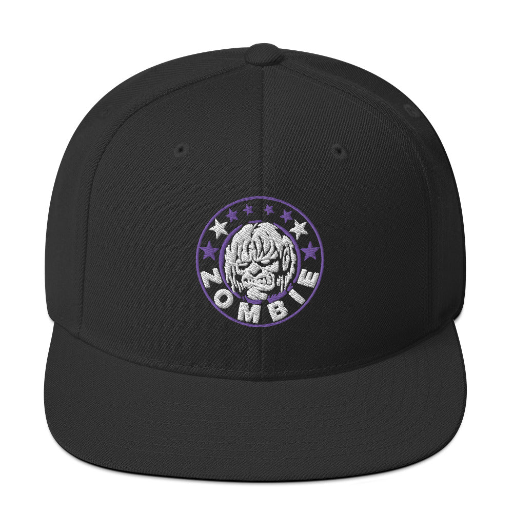 Rob Zombie Staring Black Embroidered Snap Back Hat ()