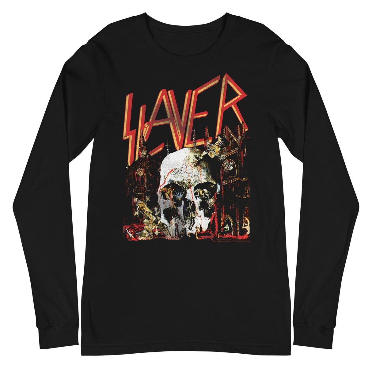 MERCHMOMENT Slayer - South Skull Long Sleeve T-Shirt [Apparel]