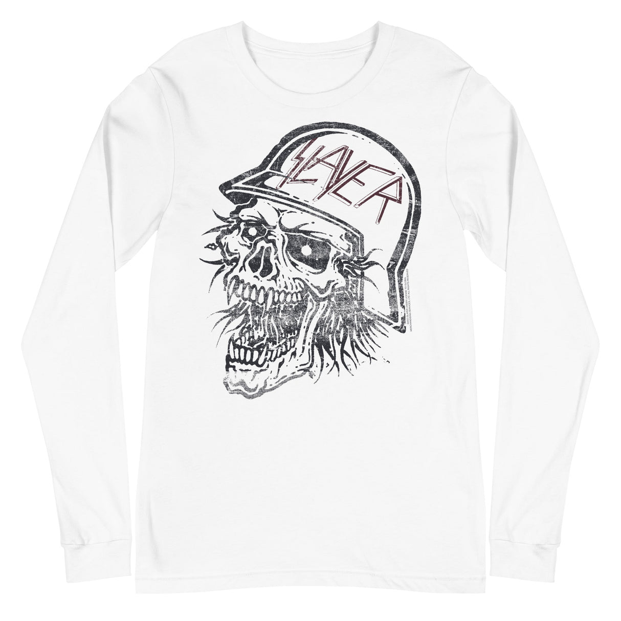 Slayer - Stamped Skull Long Sleeve T-Shirt ()