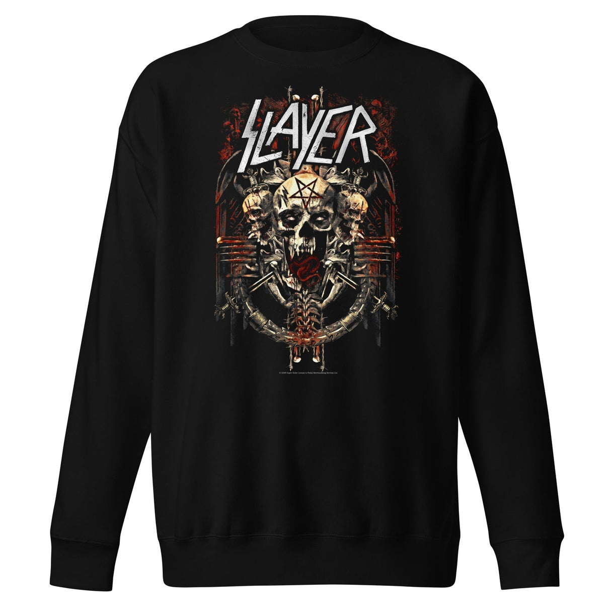 MERCHMOMENT Slayer - Triple Skull Sweatshirt [Apparel]