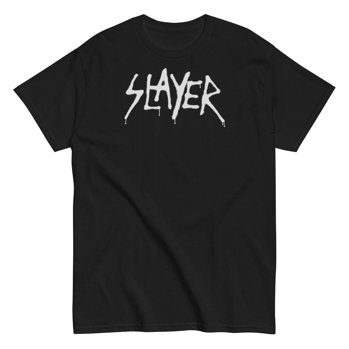 Slayer - White Drip Logo T-Shirt ()