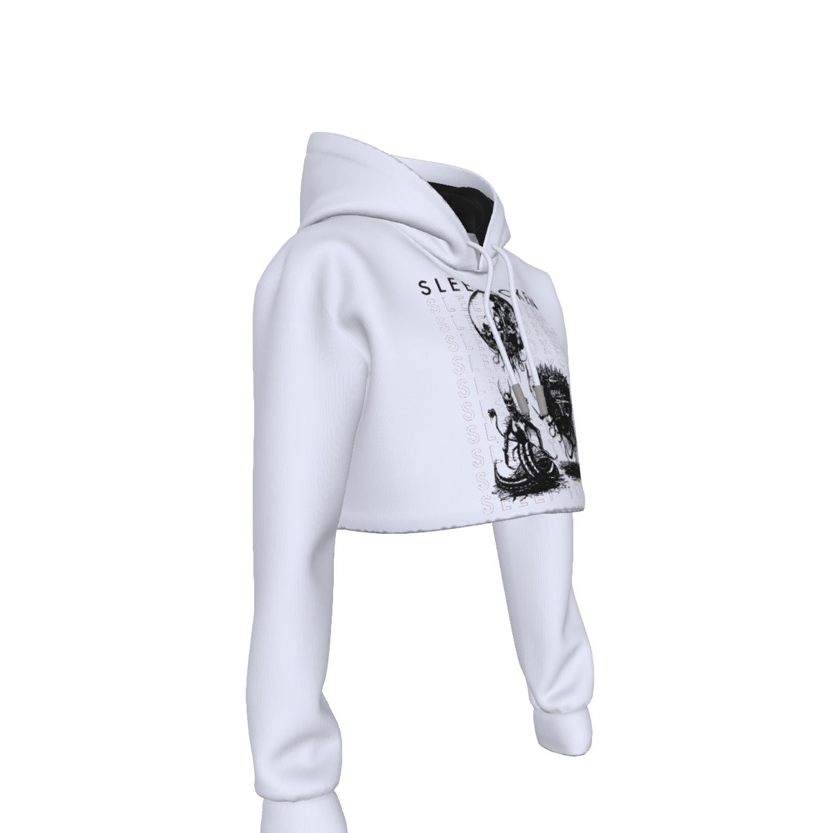 Sleep Token Repeat Women's Cropped Hoodie [Apparel]