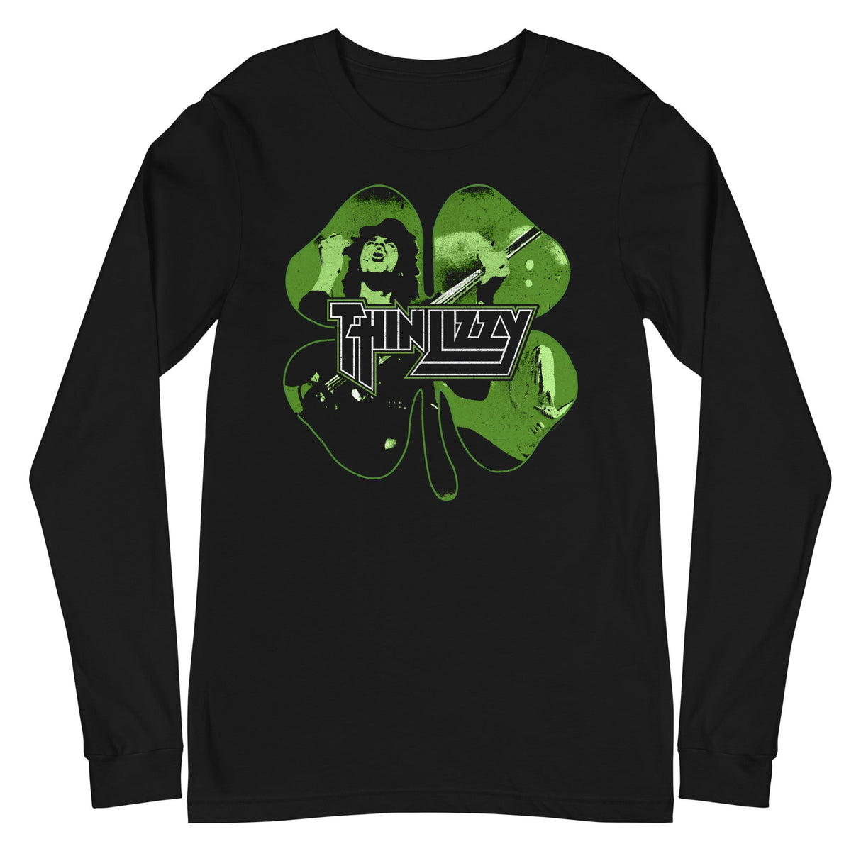 Thin Lizzy - 4 Leaf Icons Long Sleeve T-Shirt ()