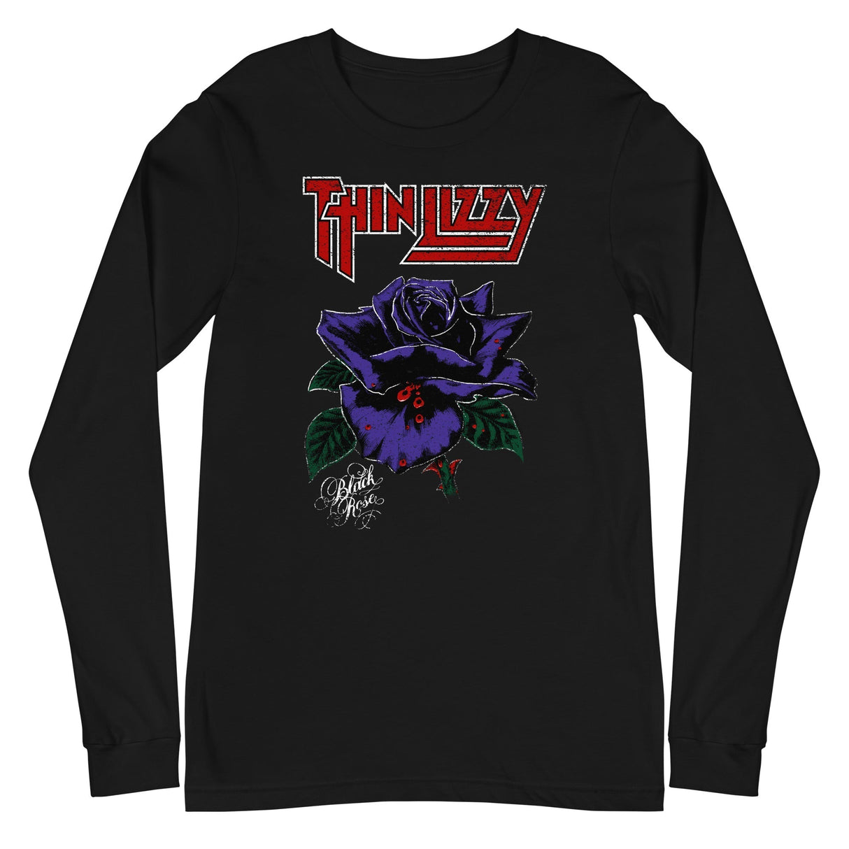 Thin Lizzy - Purple Rose Long Sleeve T-Shirt ()