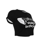 MERCHMOMENT Thin Lizzy Whiskey Women's Crop Top [Apparel]